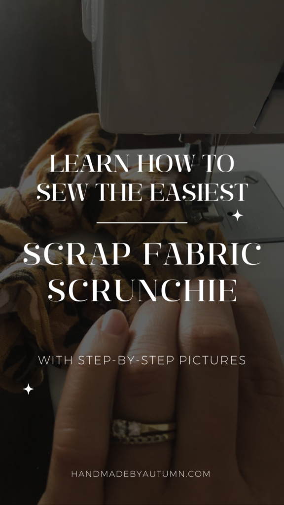 Big & Fluffy Scrap Fabric Scrunchie Pin