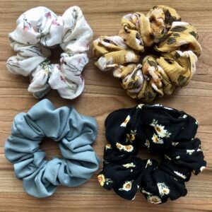 Hair Scrunchies on Wood