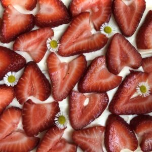 Sourdough shortcake bar- up close
