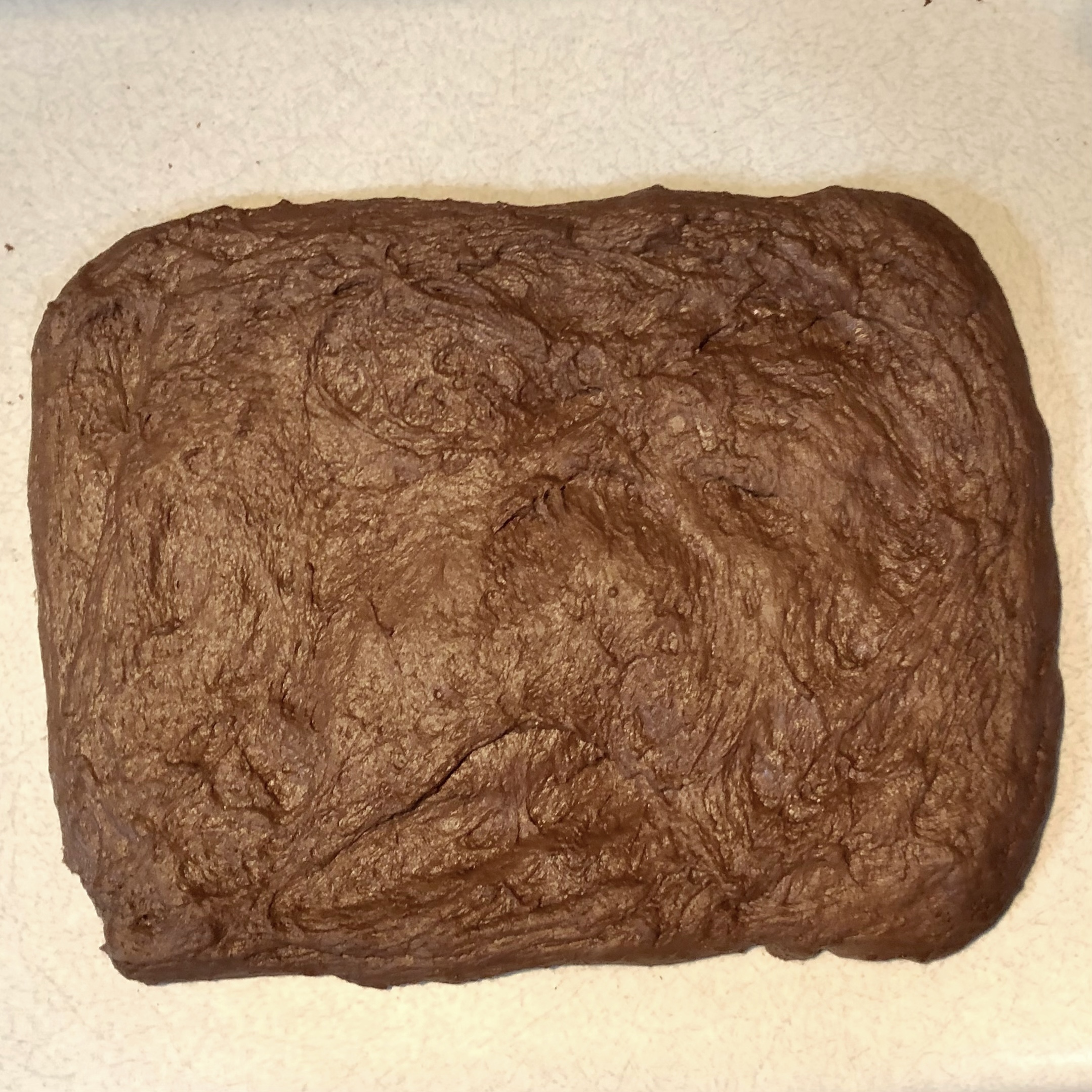 Laminating the Chocolate Fudge Sourdough Bread