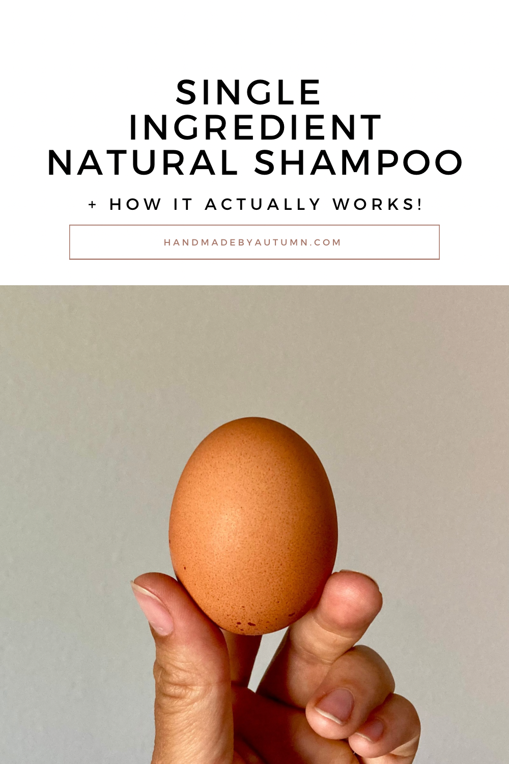 single ingredient natural shampoo pin