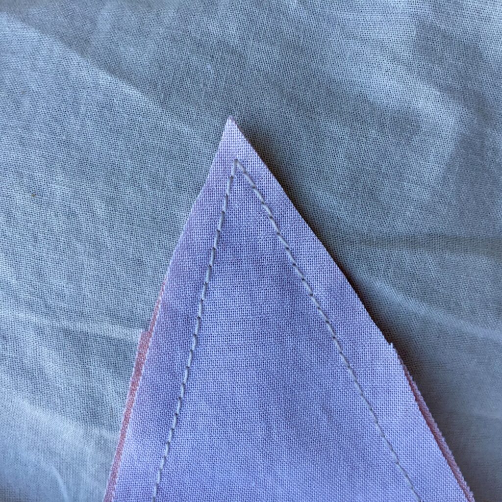 trim excess bunting fabric