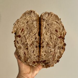 Sourdough Cranberry Walnut Bread