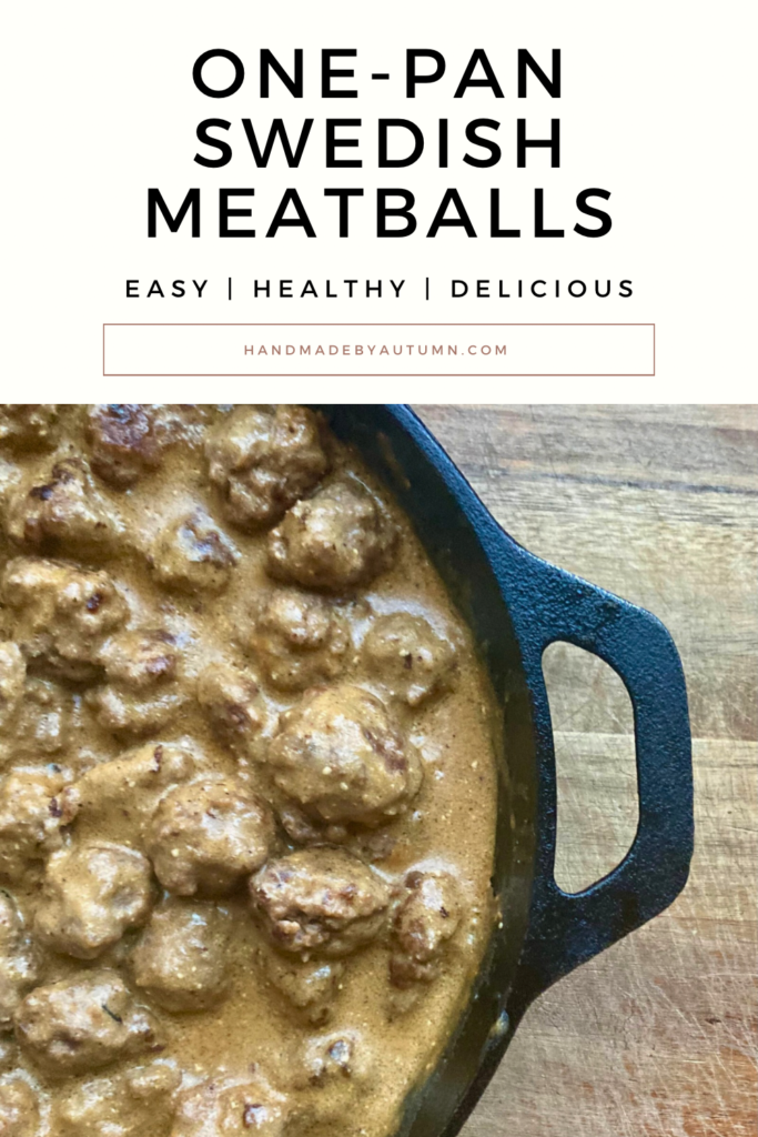 One-Pan Swedish Meatballs Pin