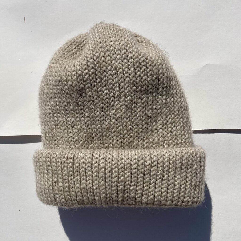 Crochet Wool Hat Final Outcome