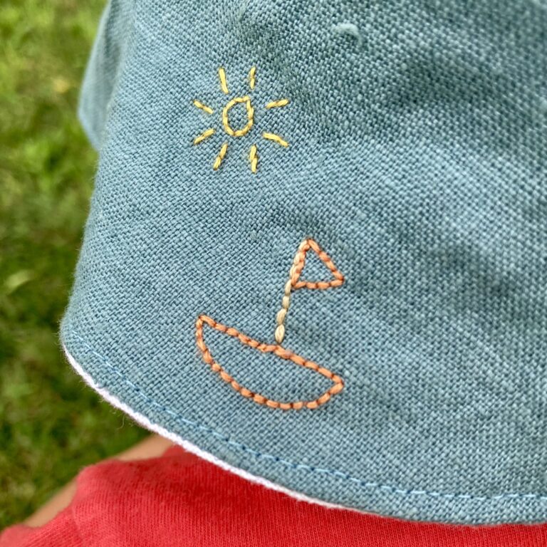 Children's Sailboat Embroidery Pattern