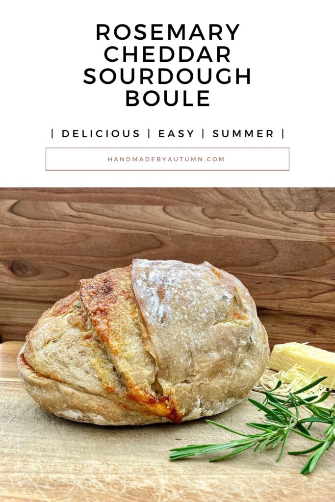 Rosemary Cheddar Sourdough Boule Pin