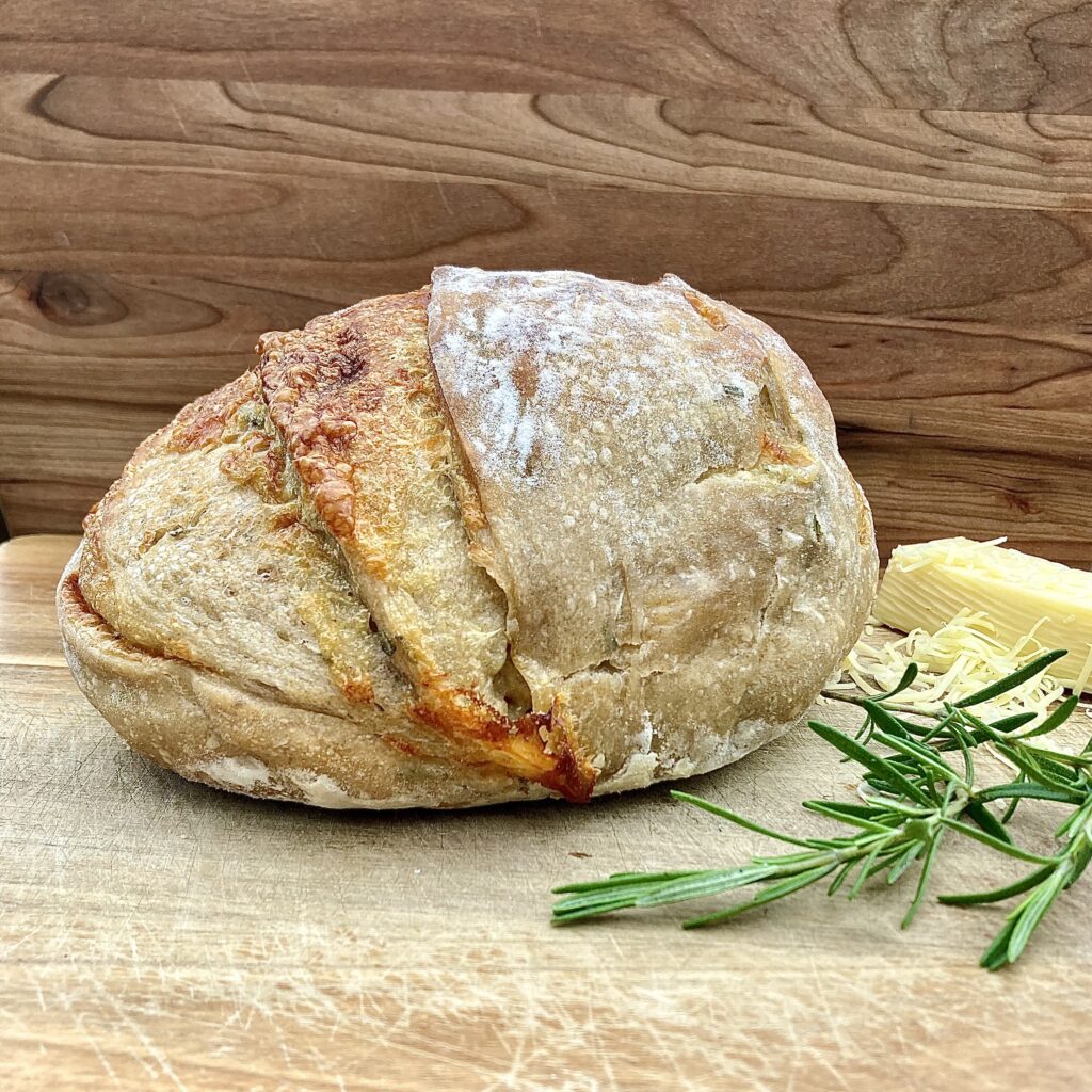 Rosemary Cheddar Sourdough Boule