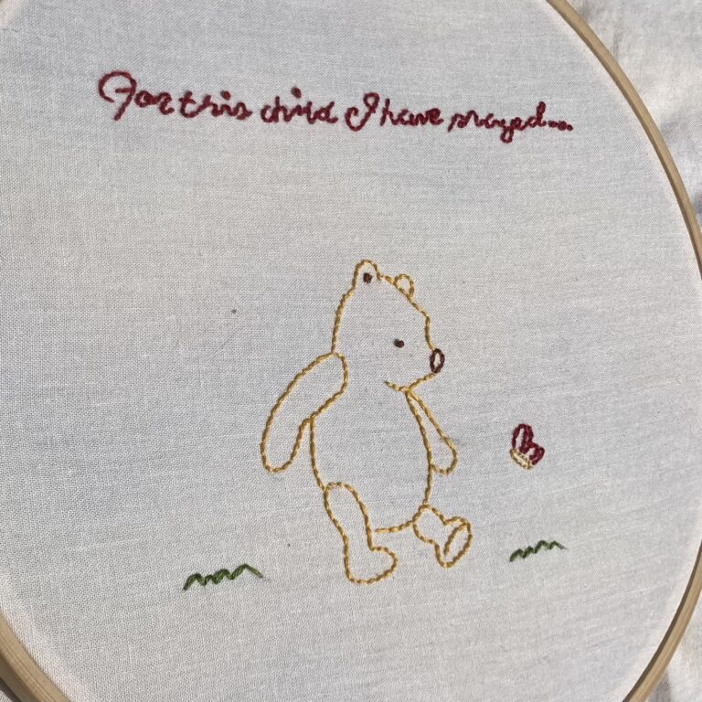 Christian Winnie the Pooh Embroidery Pattern